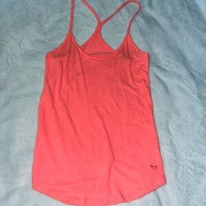 PINK Victoria's Secret Neon Pink Fitted Backless Camisole